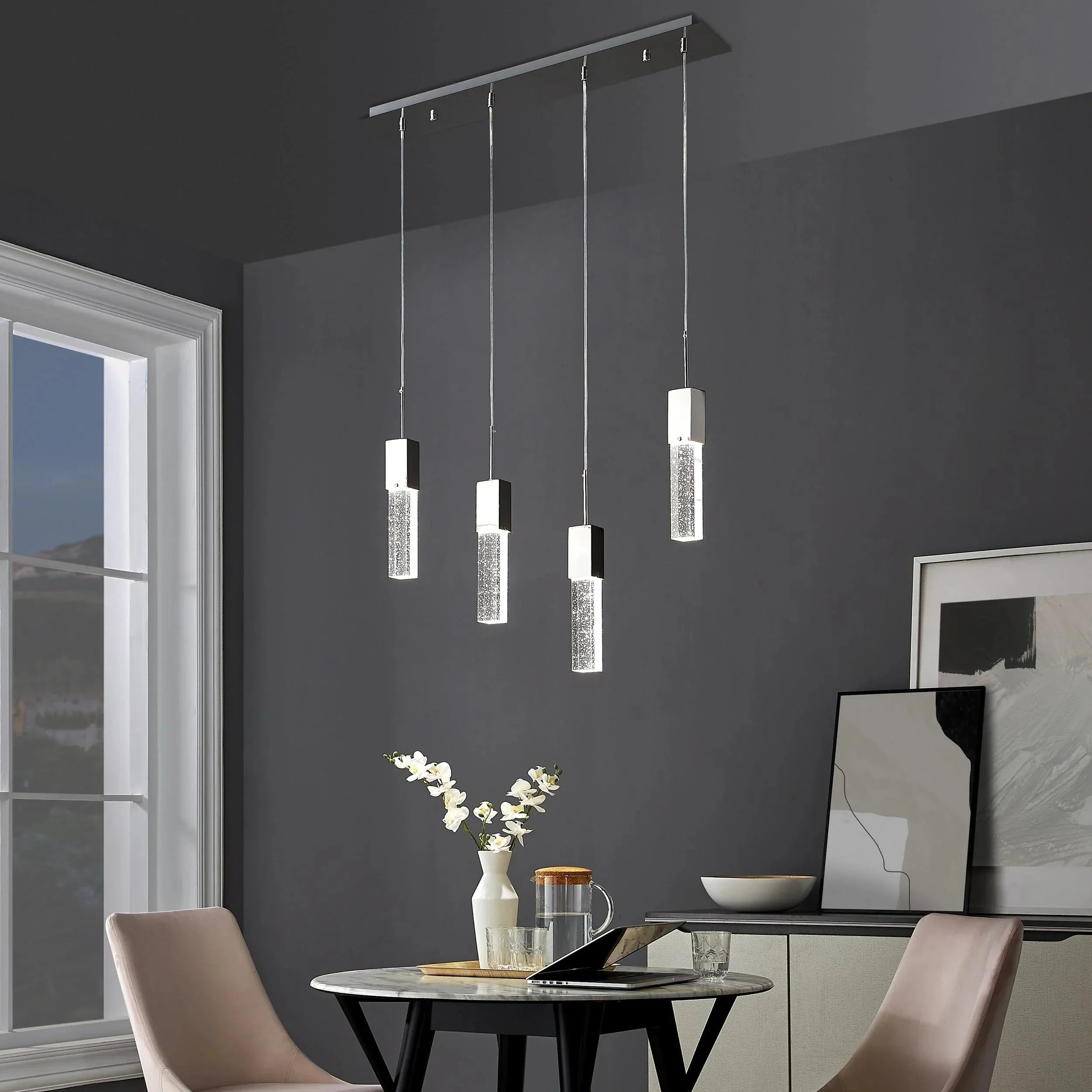 Sparkling Night Chandelier 4 Lights - Joyfuzzy