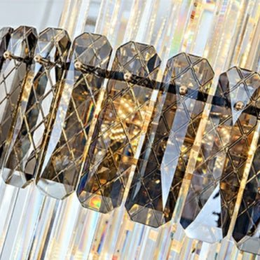 Spiral High Ceiling Light Fixture Long Crystal Chandelier For Foyer Staircase/ Living Room - D17.7"*H70.9"Warm LightJoyfuzzy