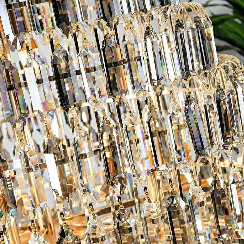 Staircase/Foyer Chandelier With High Clarity Crystals Luxury Ceiling Light - Joyfuzzy