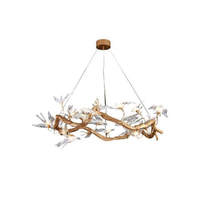 Swallow Branch Chandelier - Size: Dia 25.5″(65cm) x H 13.7″ (35cm)Warm LightJoyfuzzy