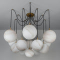 Terry Spider Alabaster Ball Chandelier, Luxurious Alabaster Chandelier - Joyfuzzy