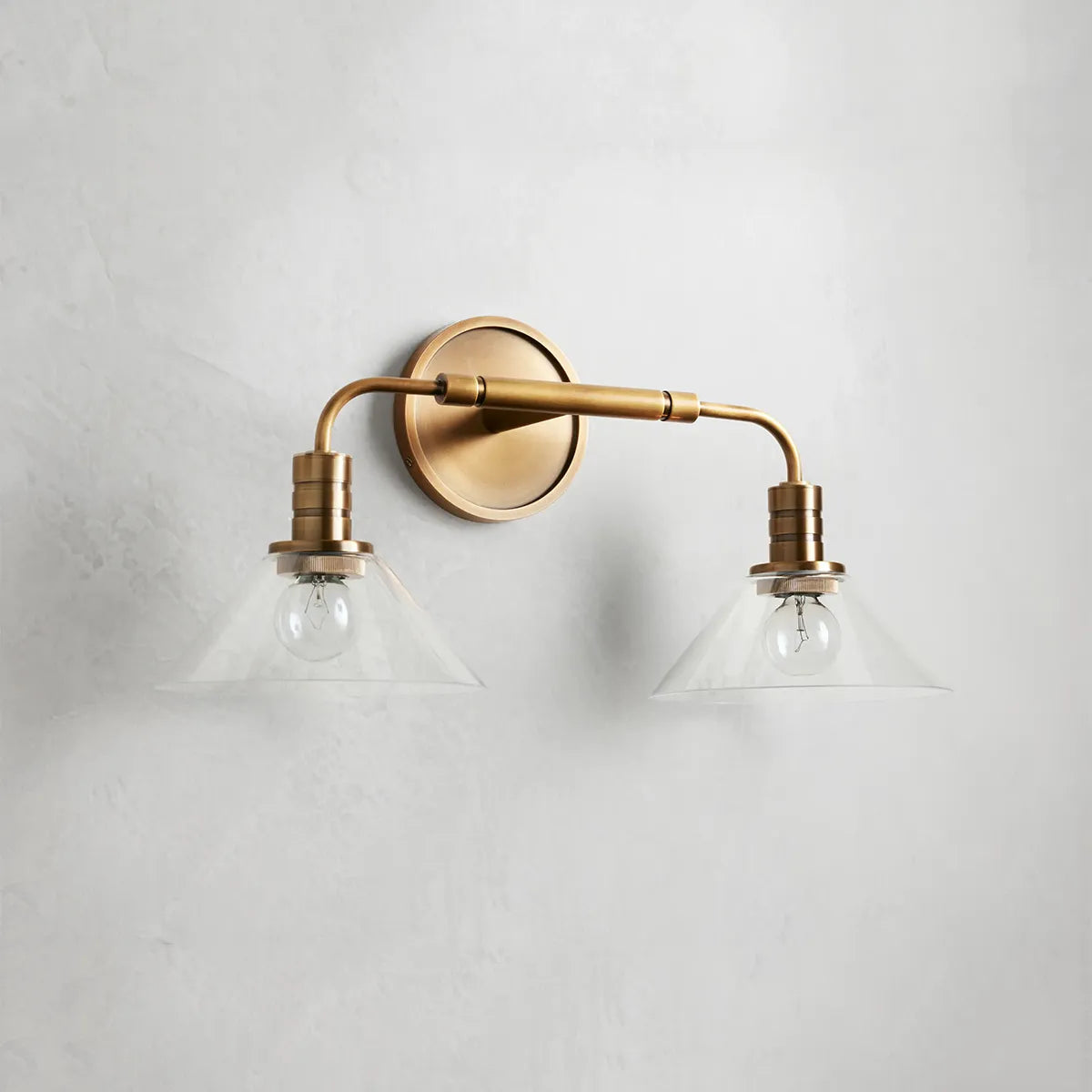 Theron Double Sconce Clear