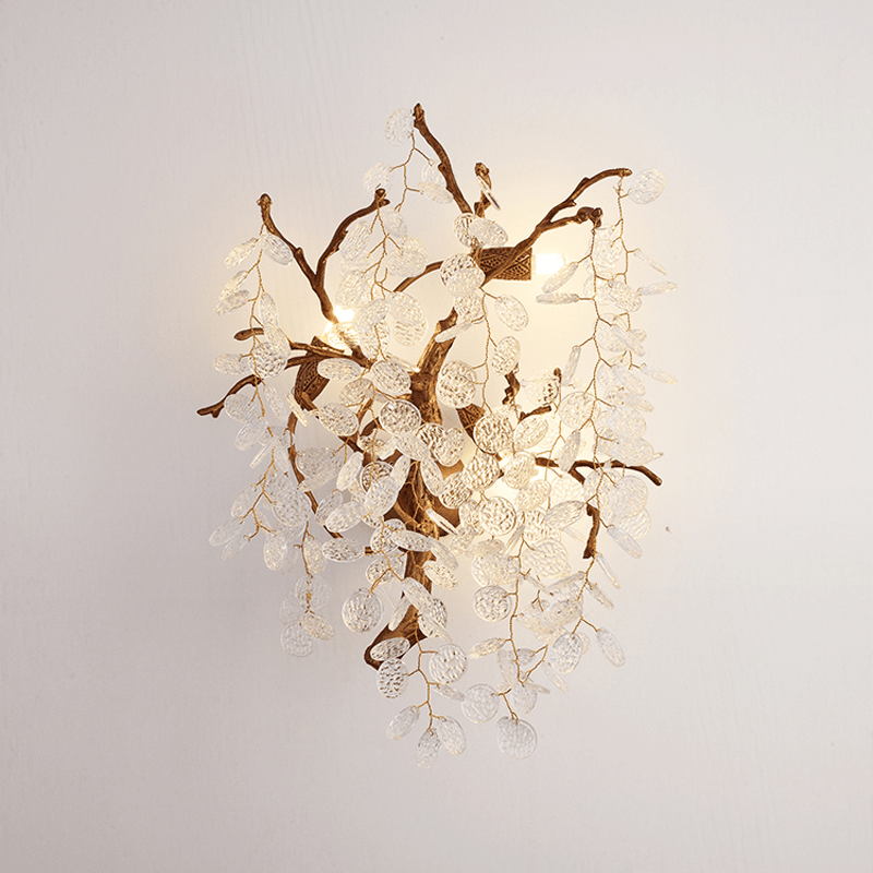 Thirza Branch Crystal Wall Sconce - Joyfuzzy