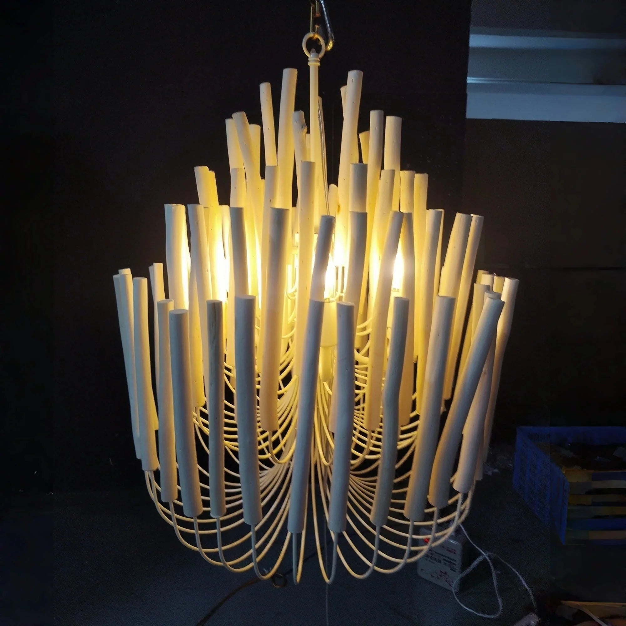 Tildalay Wide Chandelier 21" 36" - 36"BlackJoyfuzzy