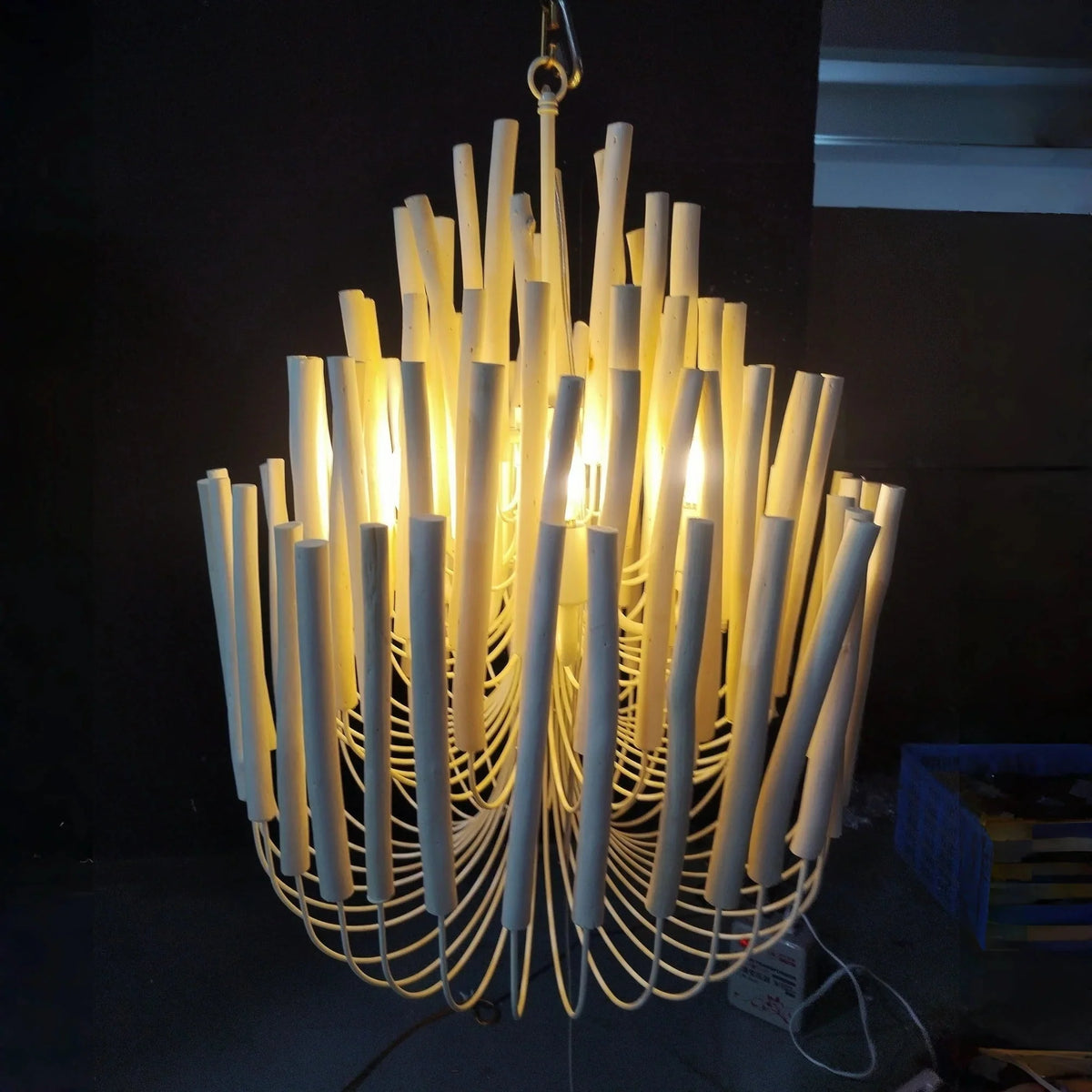 Tildalay Wide Chandelier 21" 36" - 36"BlackJoyfuzzy
