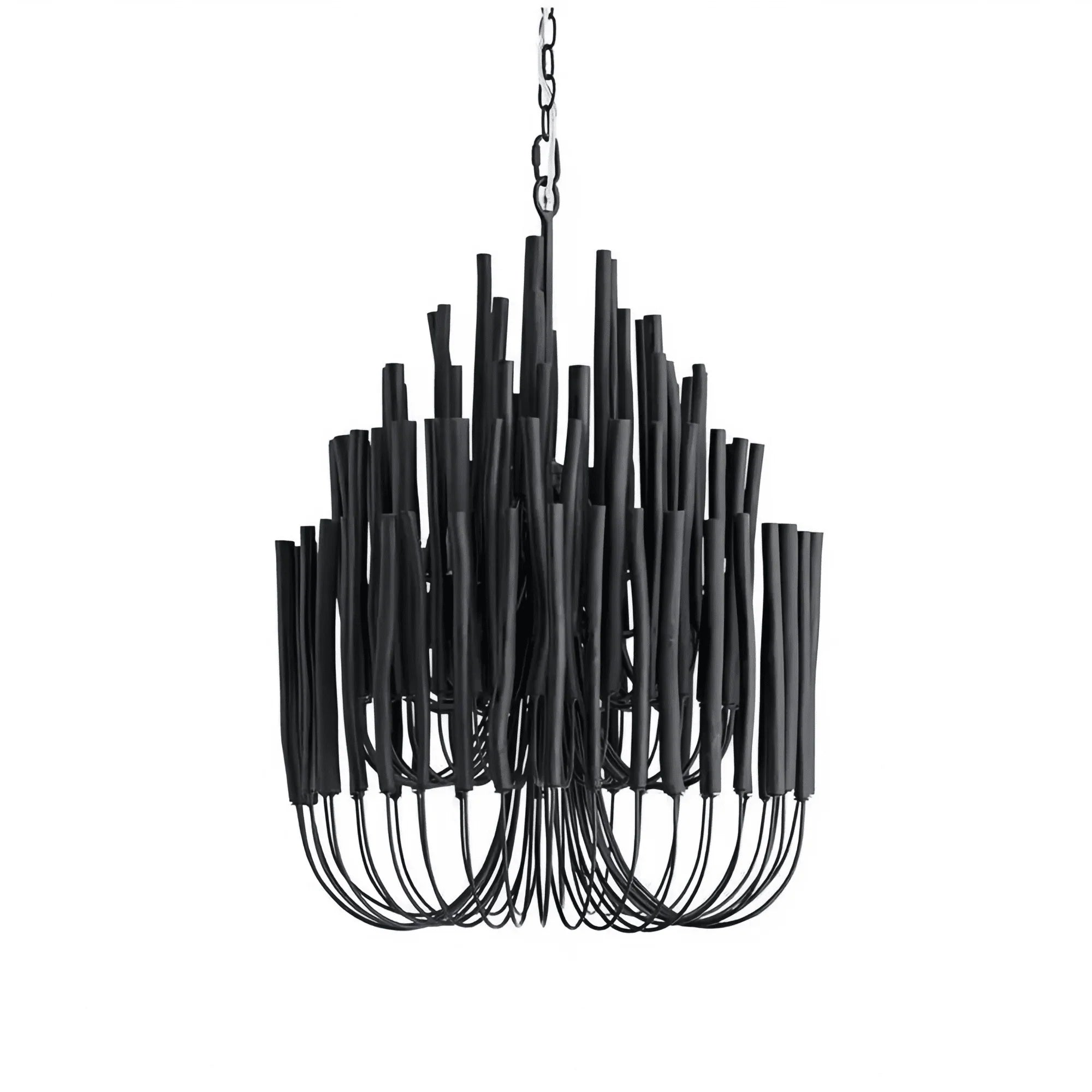 Tildalay Wide Chandelier 21" 36" - 21"BlackJoyfuzzy