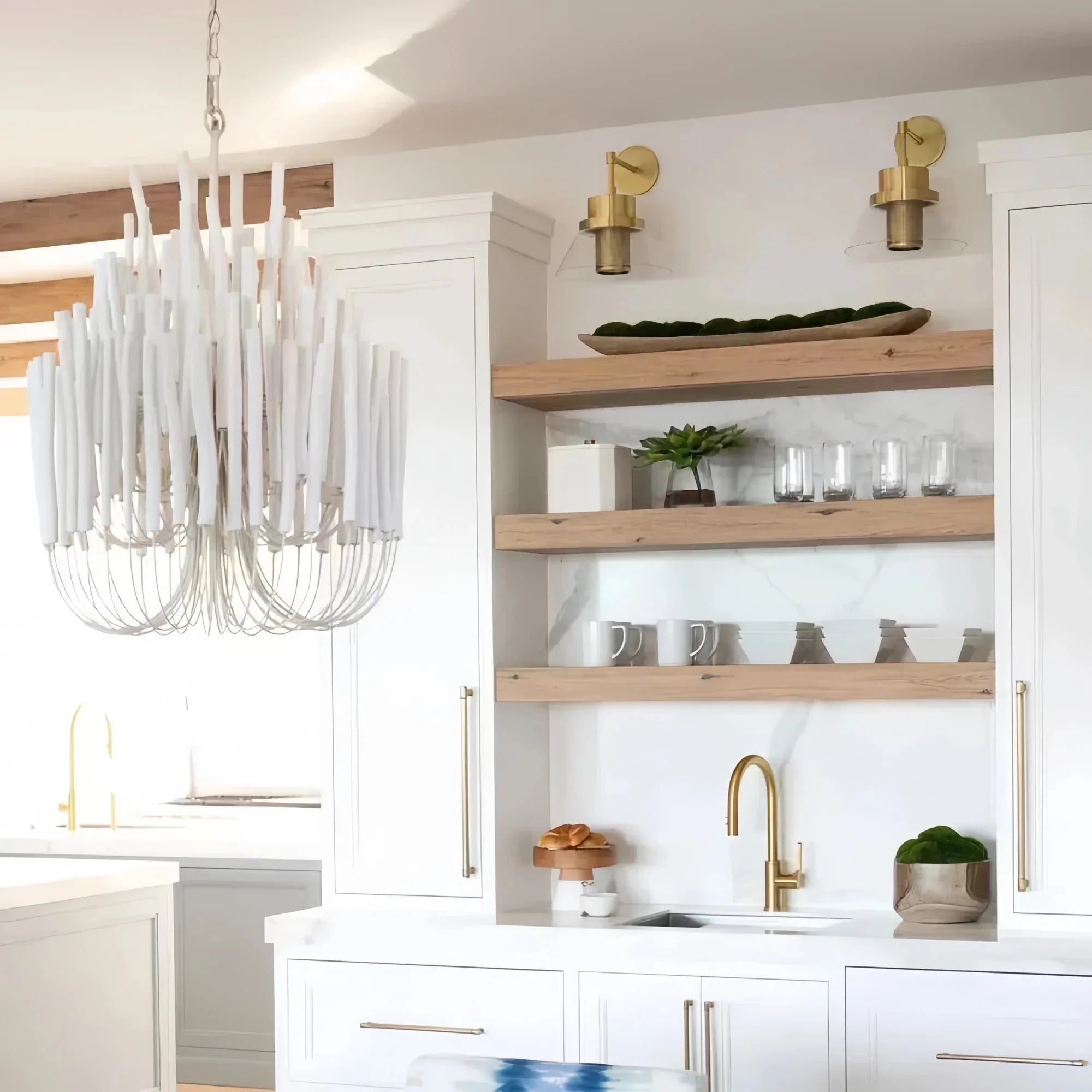 Tildalay Wide Chandelier 21" 36" - 36"WhiteJoyfuzzy