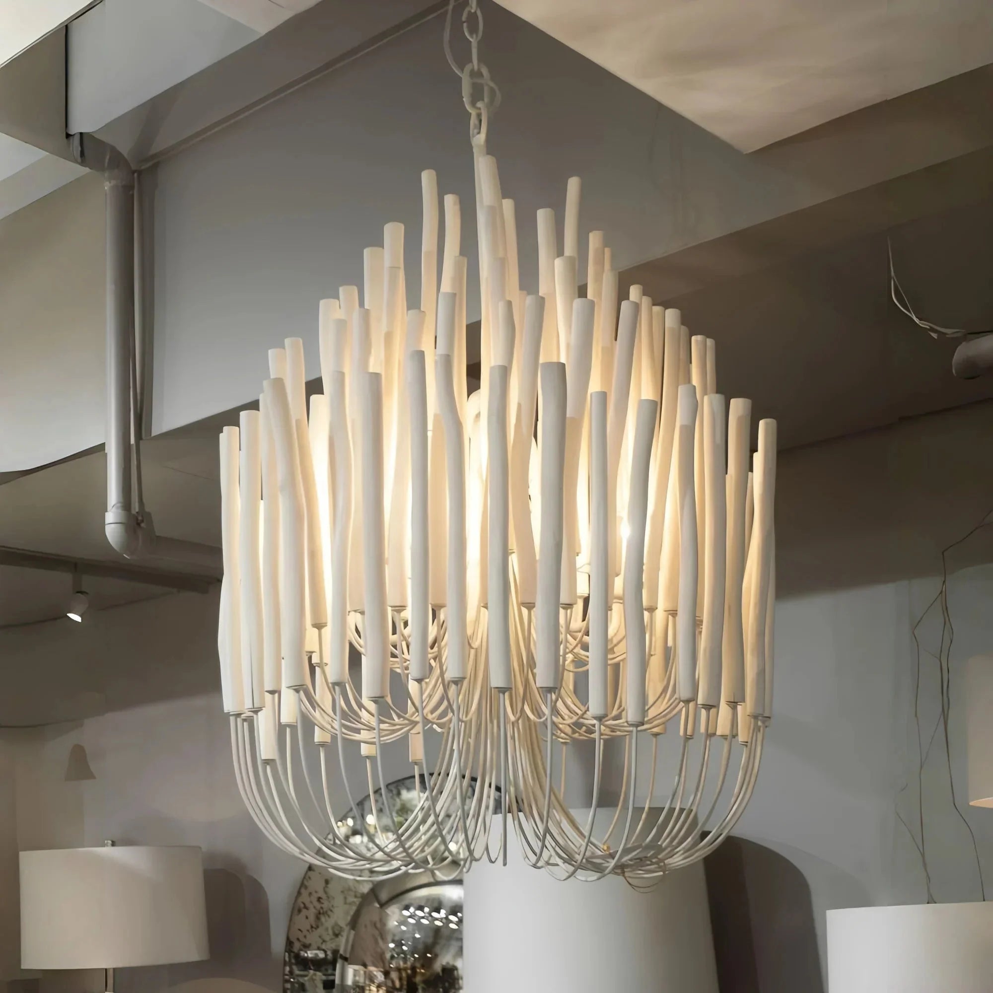Tildalay Wide Chandelier 21" 36" - 36"BlackJoyfuzzy