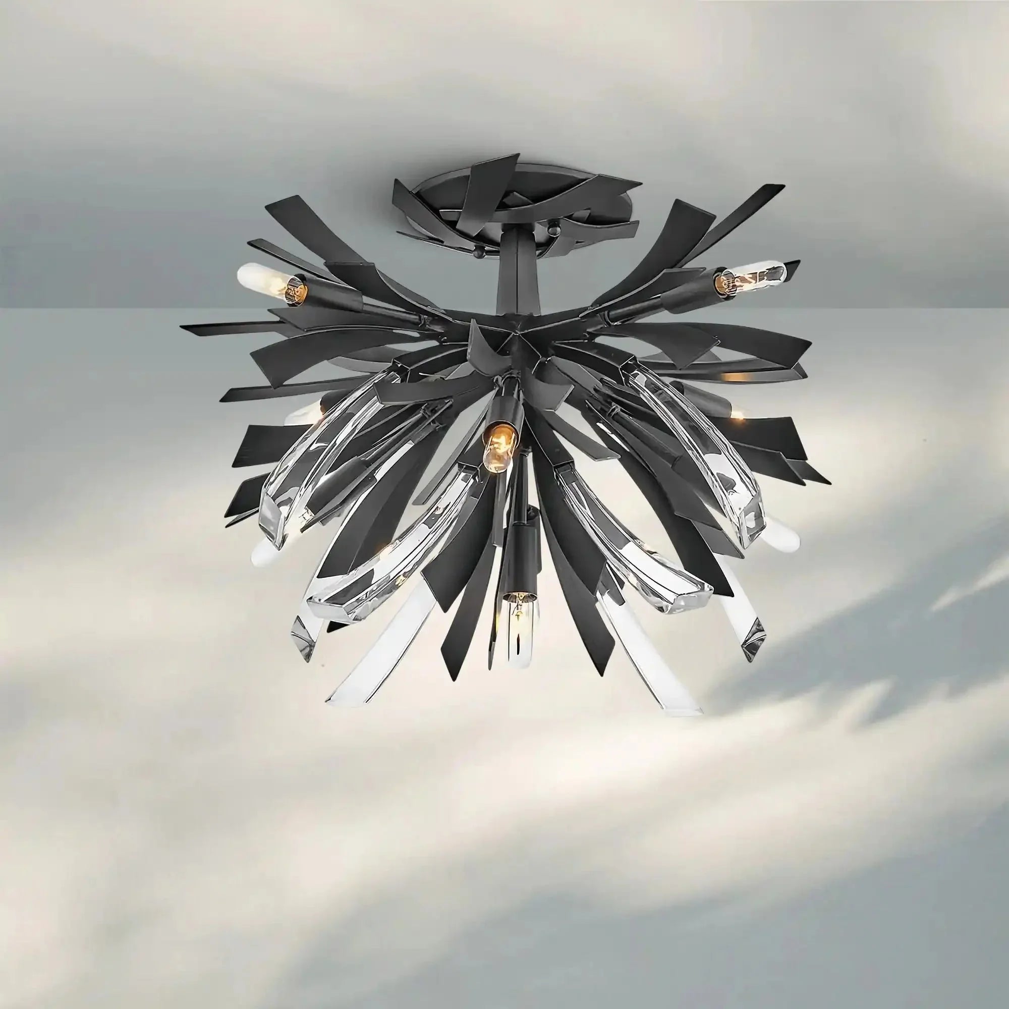 Aurora Large Semi - Flush Mount - Joyfuzzy