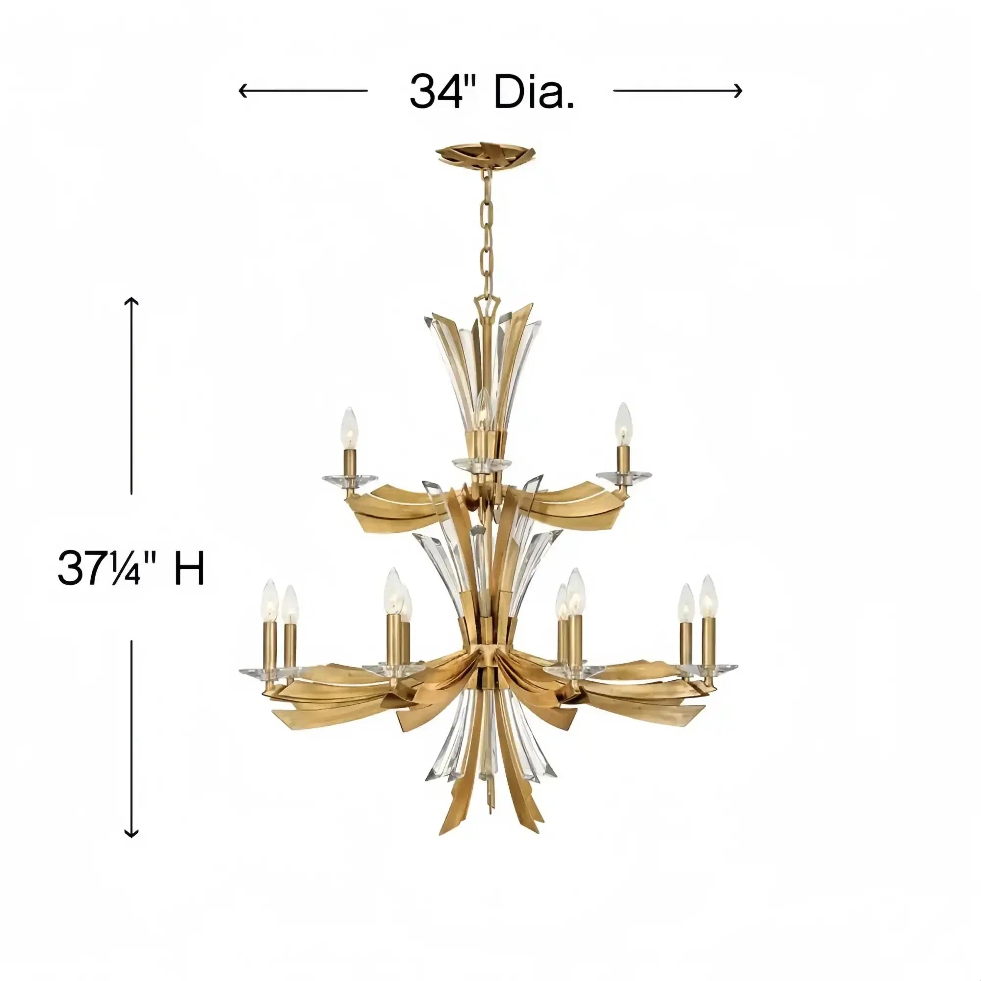 Vida Medium Multi Tier Chandelier - Joyfuzzy