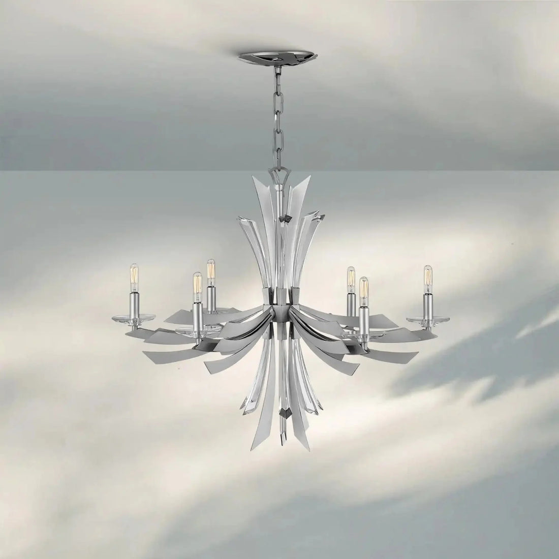 Aurora Medium Single Tier Chandelier - Joyfuzzy