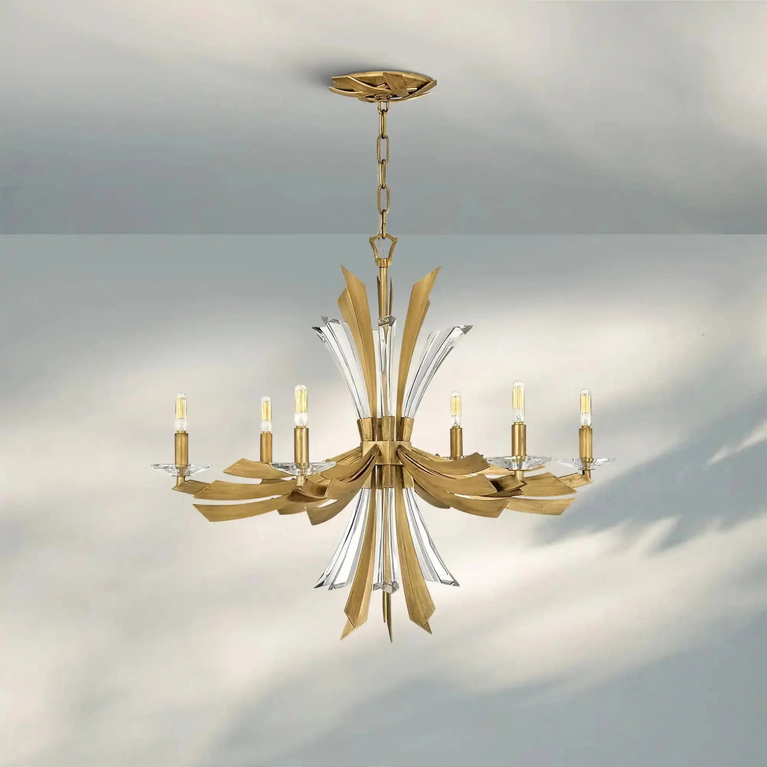 Aurora Medium Single Tier Chandelier - Joyfuzzy