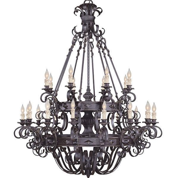 Vintage Iron Simple Candle Art Chandelier