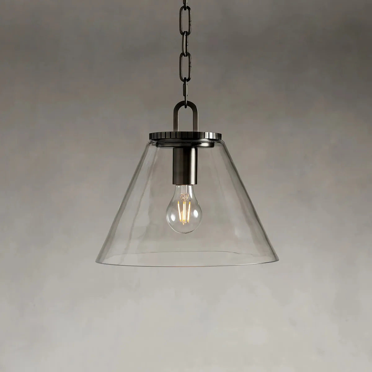 Wescott Cone Pendant with Chain Bronze