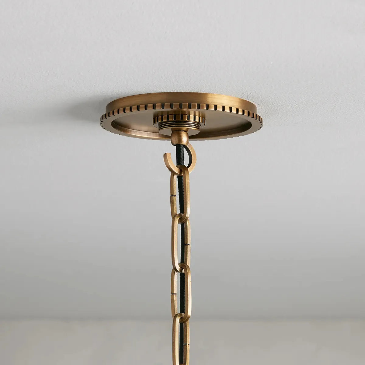 Wescott Cone Pendant with Chain Brass