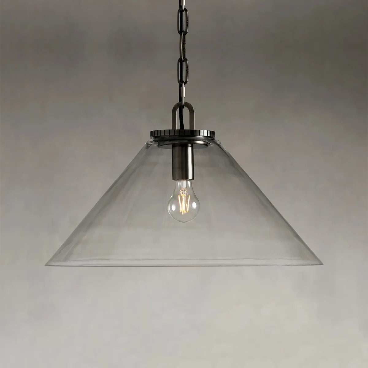 Wescott Cone Pendant with Chain Bronze