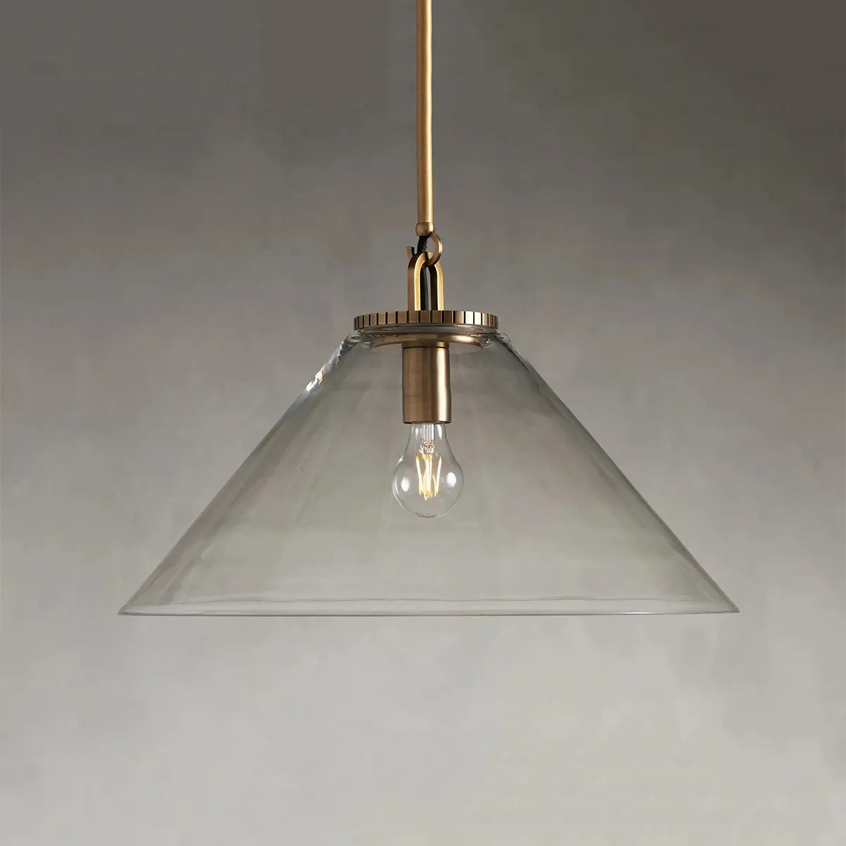 Wescott Cone Pendant with Rod Brass