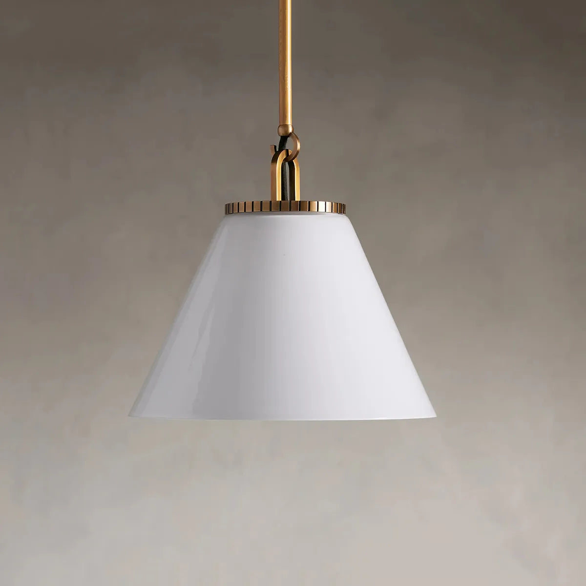 Wescott Cone Pendant with Rod Brass