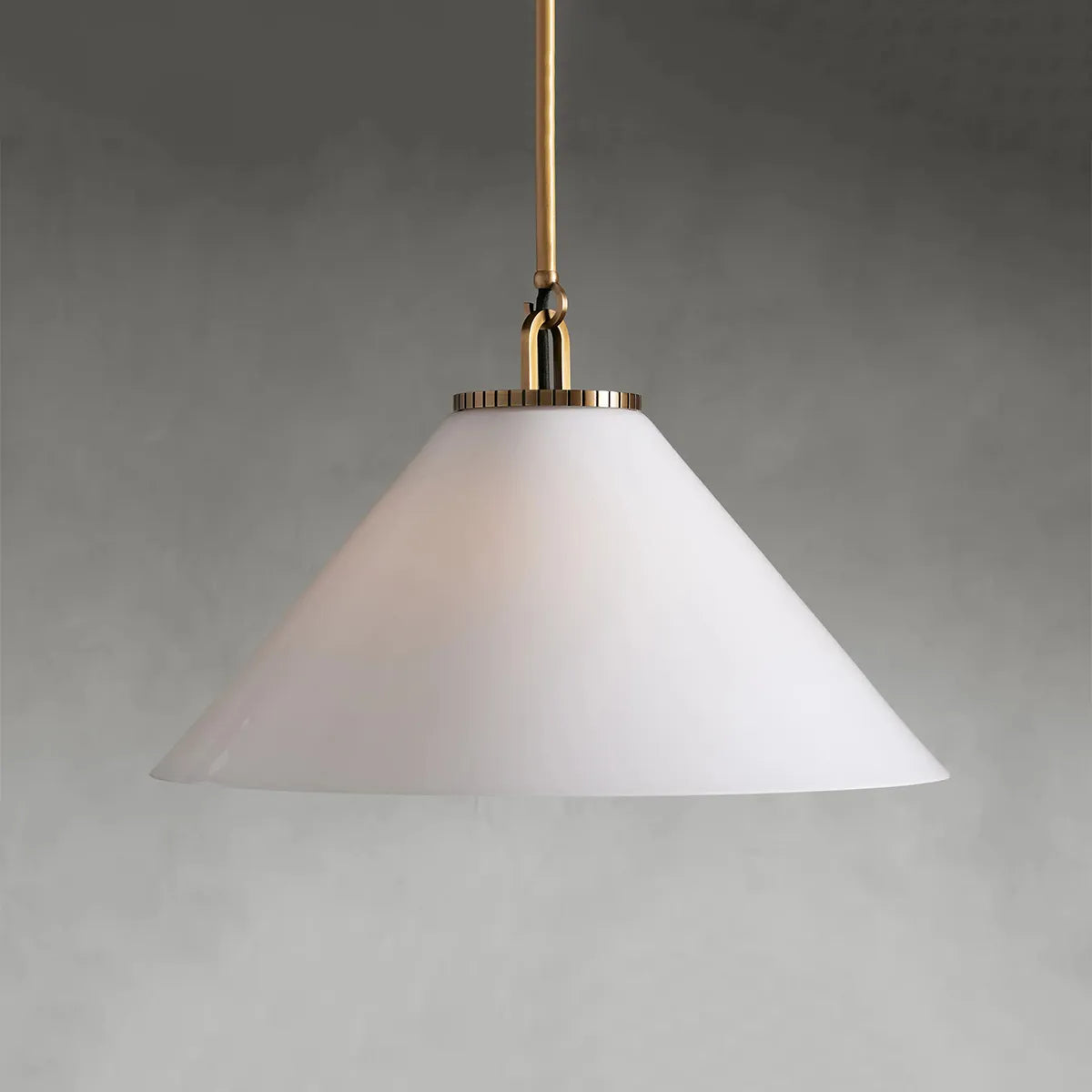 Wescott Cone Pendant with Rod Brass