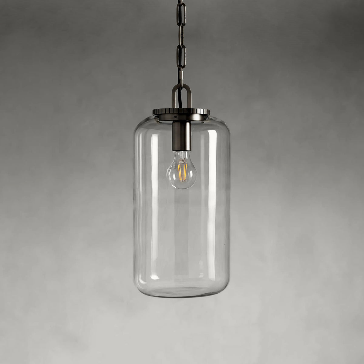 Wescott Cylinder Pendant with Bronze Chain