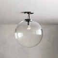 Wescott Globe Flush Mount Bronze Clear