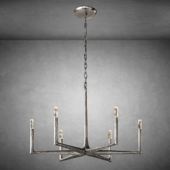 Thaddeas Forged Round Chandelier 36" 48” 60” 72”