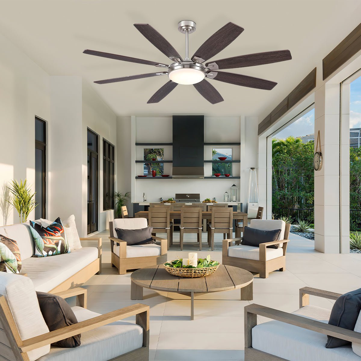 Zephyra Ceiling Fans with Lights 66" - Joyfuzzy