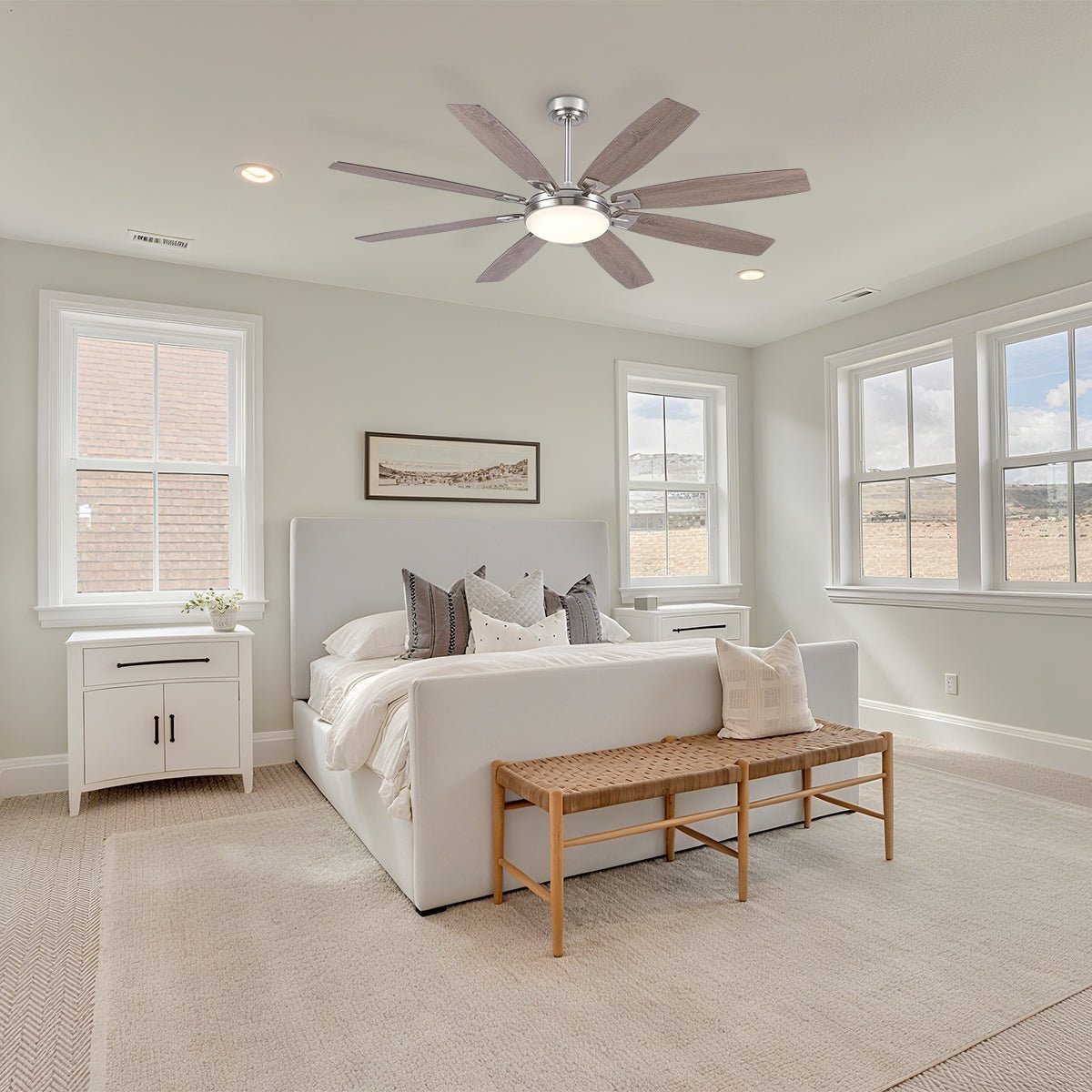Zephyra Ceiling Fans with Lights 66" - Joyfuzzy