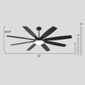Zephyra Ceiling Fans with Lights 72