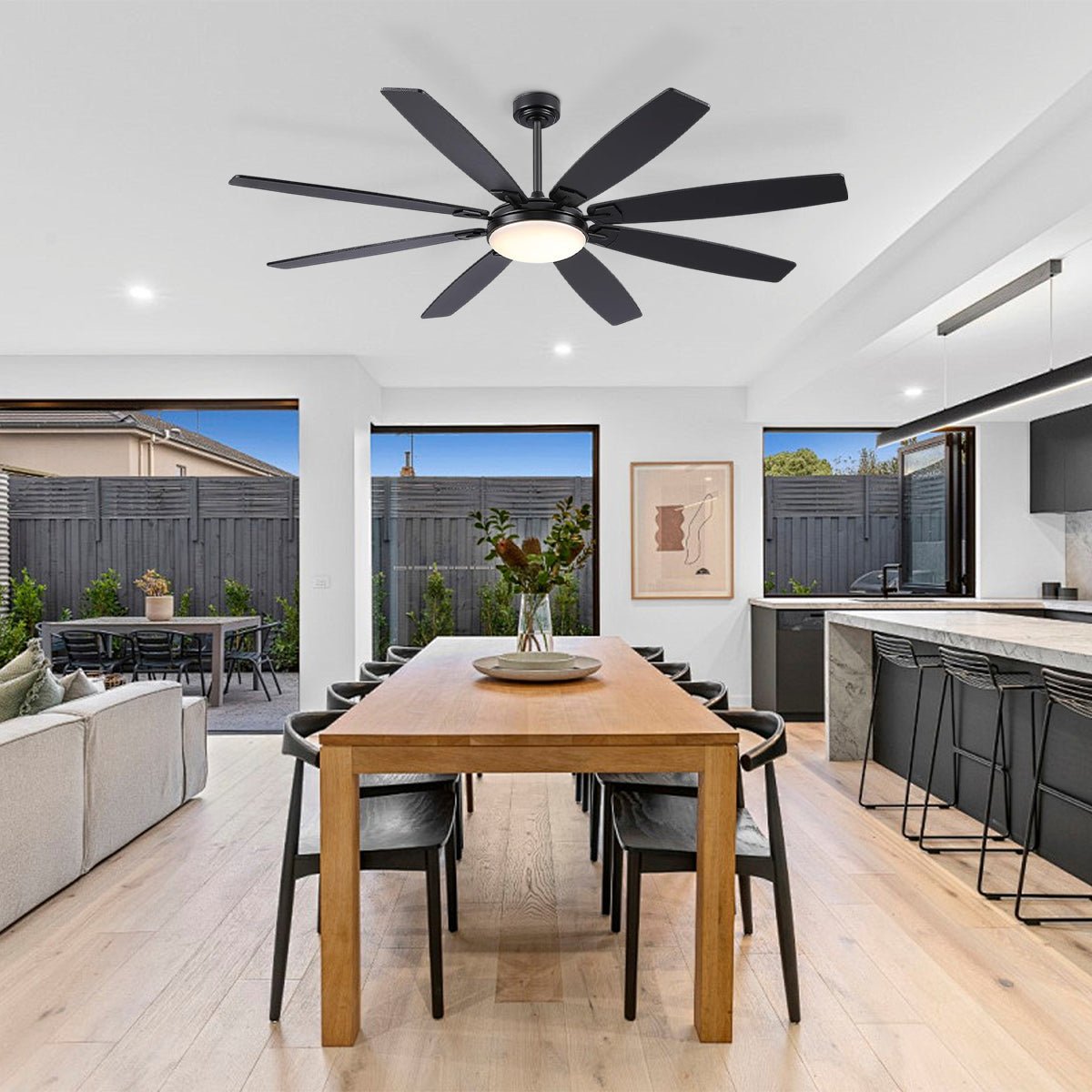 Zephyra Ceiling Fans with Lights 72" - Joyfuzzy