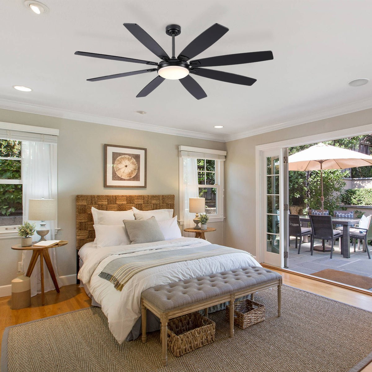 Zephyra Ceiling Fans with Lights 72" - Joyfuzzy