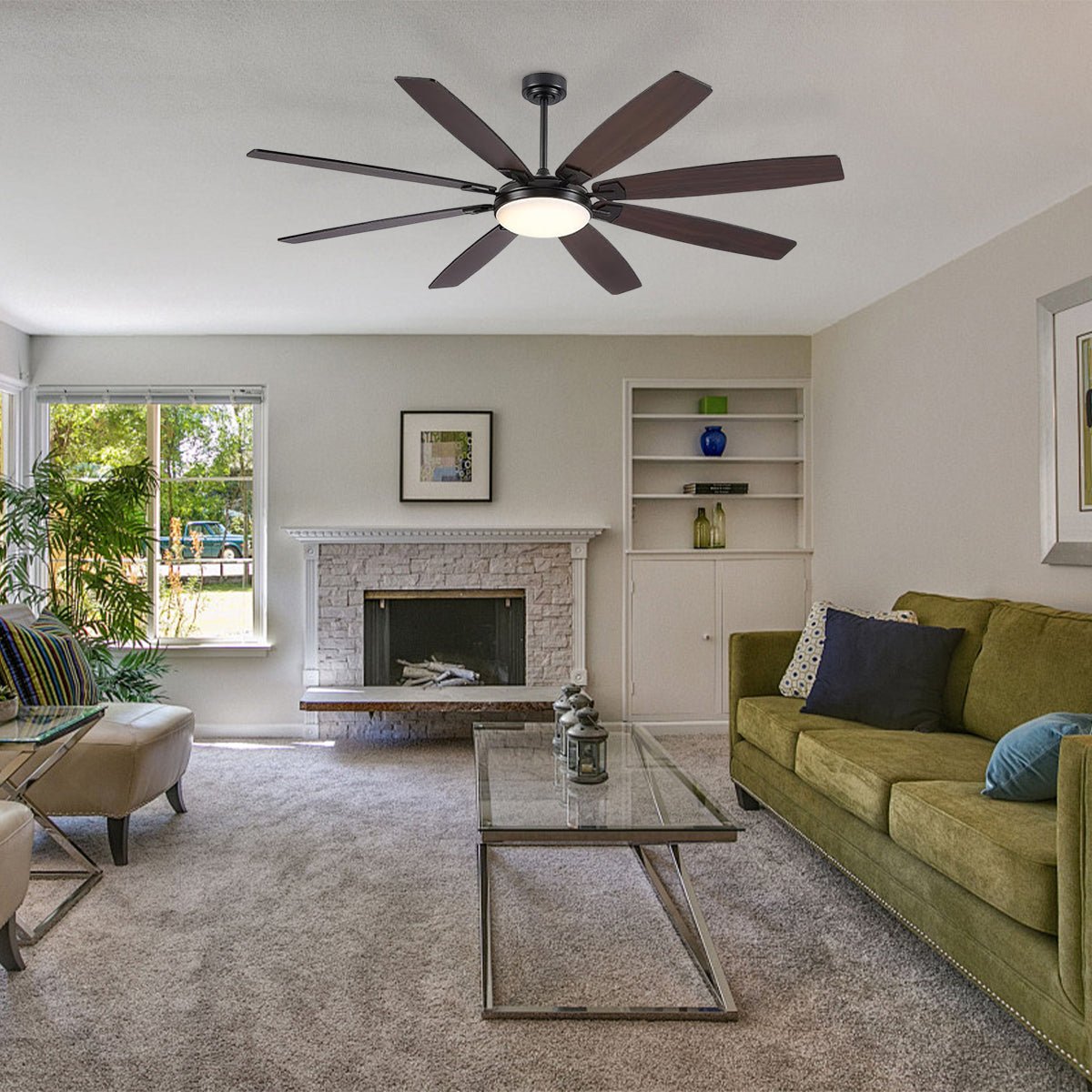 Zephyra Ceiling Fans with Lights 72" - Joyfuzzy